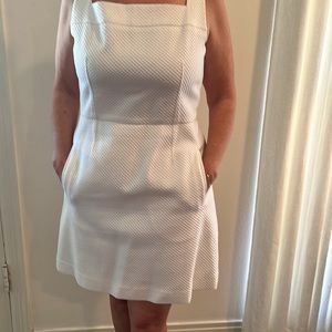 Tory Burch white cotton pique dress